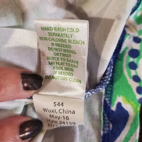 Lilly Pulitzer Latitude Adjustment Ophelia Jersey Swing Dress Size S Tropical - Picture 8 of 10